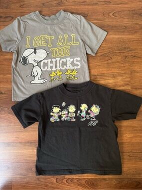 Peanuts | 2 Snoopy and Peanuts Characters Graphic Tees